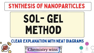 SOLGEL METHOD  SYNTHESIS OF METAL OXIDE NANOPARTICLESsadhanadhananjaya CHEMISTRY WINS [upl. by Berget777]