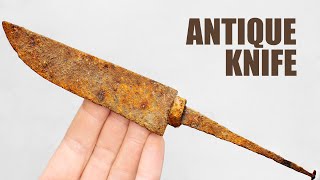 Antique Rusty Knife of the 19th  20th Century Restoration [upl. by Manton]