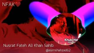 Chal Mere Dil Khula Hai Maikhana Nusrat Fateh Ali Khan Please Subscribe My Channel [upl. by Amaras]