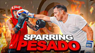 LEA GOMEZ VS MARAVILLA  Sparring PESADO con un PROFESIONAL [upl. by Hachman]