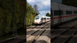 ICE Velaro BR407 speeding by Durchfahrt ICE 3 Velaro trainspotting shorts [upl. by Eimak345]