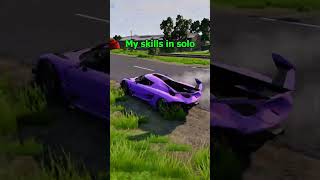 Solo vs multiplayer Epic skills beamngdrive [upl. by Eyar]