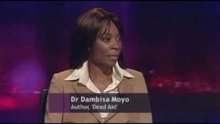 BBC Newsnight  Dambisa Moyo discusses microcredit with Muhammad Yunus [upl. by Sadler]