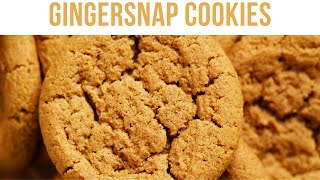 Gingersnap Cookies  Gingersnap Cookies Recipe  Bitrecipes [upl. by Westphal524]