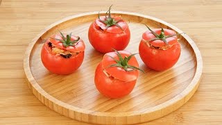 Recette de tomates farcies végétariennes  Fitnextcom [upl. by Camey492]