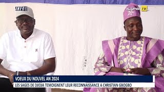 Vœux du nouvel An  Christian GBOGBO dans le cœur des sages de Djidja [upl. by Otho]