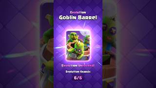 MAXING EVO GOBLIN BARREL 🔥👀 clashroyale clash gaming royale supercell [upl. by Alekim]