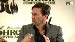 Shrek 4  the cast talking about Jon Hamm 2010 [upl. by Nivaj144]