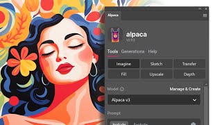 Crazy Ai Plugin For Photoshop  Alpaca [upl. by Annohsak289]