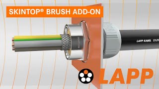 EMVAddOn für Kabelverschraubungen SKINTOP® BRUSH ADDON  Produktanimation [upl. by Aikehs]