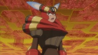 MegaMan NT Warrior Axess Burner Man being sassy [upl. by Atsirhcal680]