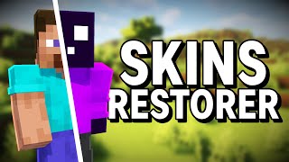 Restore Skins On Cracked Minecraft Servers Using SkinsRestorer [upl. by Adore450]