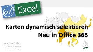 Karten in Excel mit Datenschnitt steuern  Karten in Office 365 [upl. by Enisamoht]