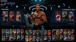 Harley Quinn amp Reverse Flash amp Aquaman vs Starfire amp Bane amp Atom  Injustice 2 Legendary [upl. by Jerrome986]