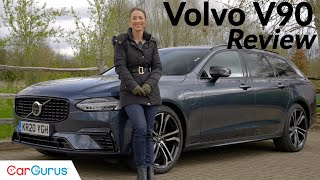 Volvo V90 T6 R Design A plugin hybrid estate that majors on comfort [upl. by Bearnard878]