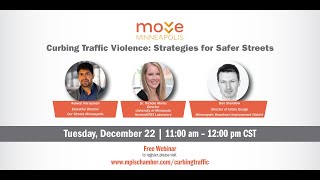 Webinar Curbing Traffic Violence  Strategies for Safer Streets [upl. by Auston]