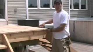 Small Backyard Deck Part4  Decking Review [upl. by Ahsitam]