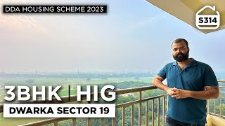 Dwarka Golf Course FACING DDA HIG Flat in Dwarka Sector 19  DDA Housing Scheme 2023  BRS SHOW S314 [upl. by Aerol835]