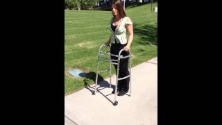 Toe Touch Weight Bearing Front Wheel Walker [upl. by Nnayar]