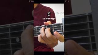 Chord Cmaj7 Guitar Tutorial Chord C major 7 chords guitar guitarchords guitarlesson [upl. by Dore572]