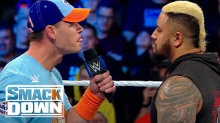 John Cena Face to Face w Solo Sikoa  WWE SmackDown Highlights 110323  WWE on USA [upl. by Esteban]