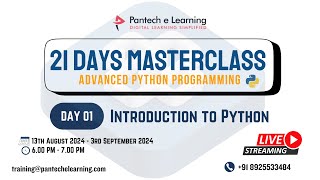 Day 01  Introduction on Python [upl. by Leber]