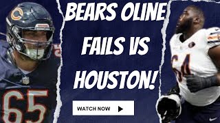 Chicago Bears Offensive Line fails Vs Houston [upl. by Aihsram]