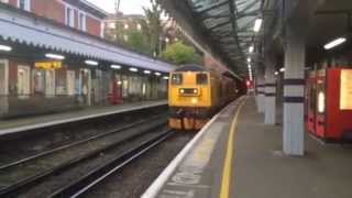 GBRf 20905  20901 THRASH through Tunbridge Wells 241114 [upl. by Follansbee]