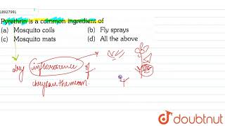 Pyrethrin is a common ingredient of [upl. by Lyda652]