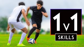 10 BEST 1v1 SKILLS in SoccerFootball [upl. by Ahseym]