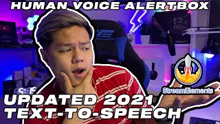 HOW TO SET UP TEXT TO SPEECH CUSTOM ALERTBOX FOR STREAMING 2021  StreamElements  OBSStreamlabs [upl. by Gui]