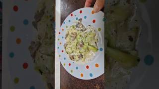 Ma recette de Tagliatelles de courgettes aux champignons food recette courgette tagliatelle [upl. by Alcus498]