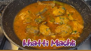 Masala Fish Curry  Singhara Fish Curry  khatti Machli  Easy and quick Recipe 🍥 [upl. by Nicolina977]