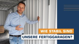 Optima Fertiggaragen  Stabilität [upl. by Ylrrad]