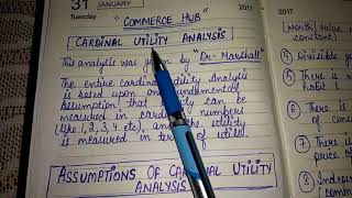 Cardinal Utility Analysis Economics [upl. by Frodi133]