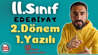 11Sınıf Edebiyat 2Dönem 1Yazılı Soruları 💯 11 Edebiyat Sınava Hazırlık Çalışması [upl. by Ane927]