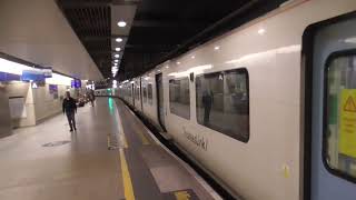 Thameslink Class 700128 Departure London St Pancras International for Horsham [upl. by Elfrieda864]