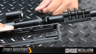 AK Modular  KeyMod Handguard RailTRAX1 Installation [upl. by Attiuqihc]