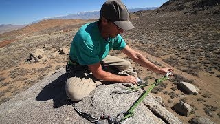 Basic amp Intermediate Outdoor Climbing 7 Top Rope Anchor  Using a Cordelette  Climbing Tech Tips [upl. by Pry]