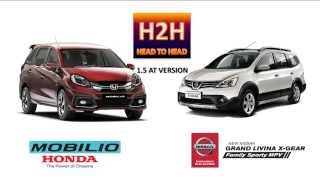 H2H 7 Mobilio RS vs Livina X Gear [upl. by Gnouc]