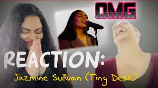 SINGERS REACT to Jazmine Sullivan’s Tiny Desk Home Concert [upl. by Ynnal937]