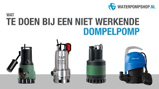 Dompelpomp kantelen  Wat te doen bij een niet werkende dompelpomp [upl. by Augustus]