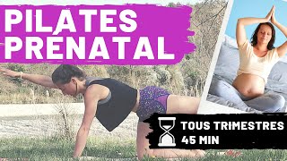 Pilates PRENATAL Tous Trimestres 45 min [upl. by Bertelli363]