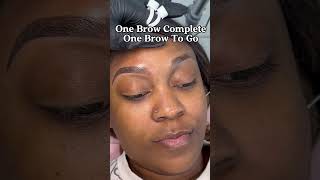 Brown Permanent “MicroSHADED” brows on medium skin tone Charlotte NC [upl. by Pisarik]