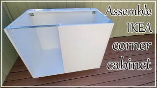 How to assemble IKEA corner cabinet [upl. by Ailecec]