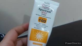 Spectrum Max Cream Sun Block Review sunblockcream spectrum max bestsunblock [upl. by Vareck409]