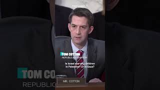 Republican Sen Cotton questions CIA Director Burns on Gaza starvation [upl. by Eirrok560]