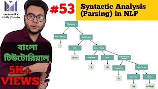 Lec53 Syntactic Analysis Parsing in NLP  আর্টিফিশিয়াল ইন্টেলিজেন্স বাংলা টিউটোরিয়াল [upl. by Ingeberg19]