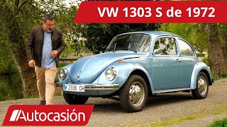 VW Escarabajo 1303 S de 1972  Coches CLÁSICOS  Review en español  Autocasión [upl. by Hubsher]