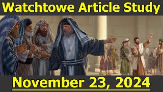 watchtower study article for this week  November 1824 2024 [upl. by Tsuda20]